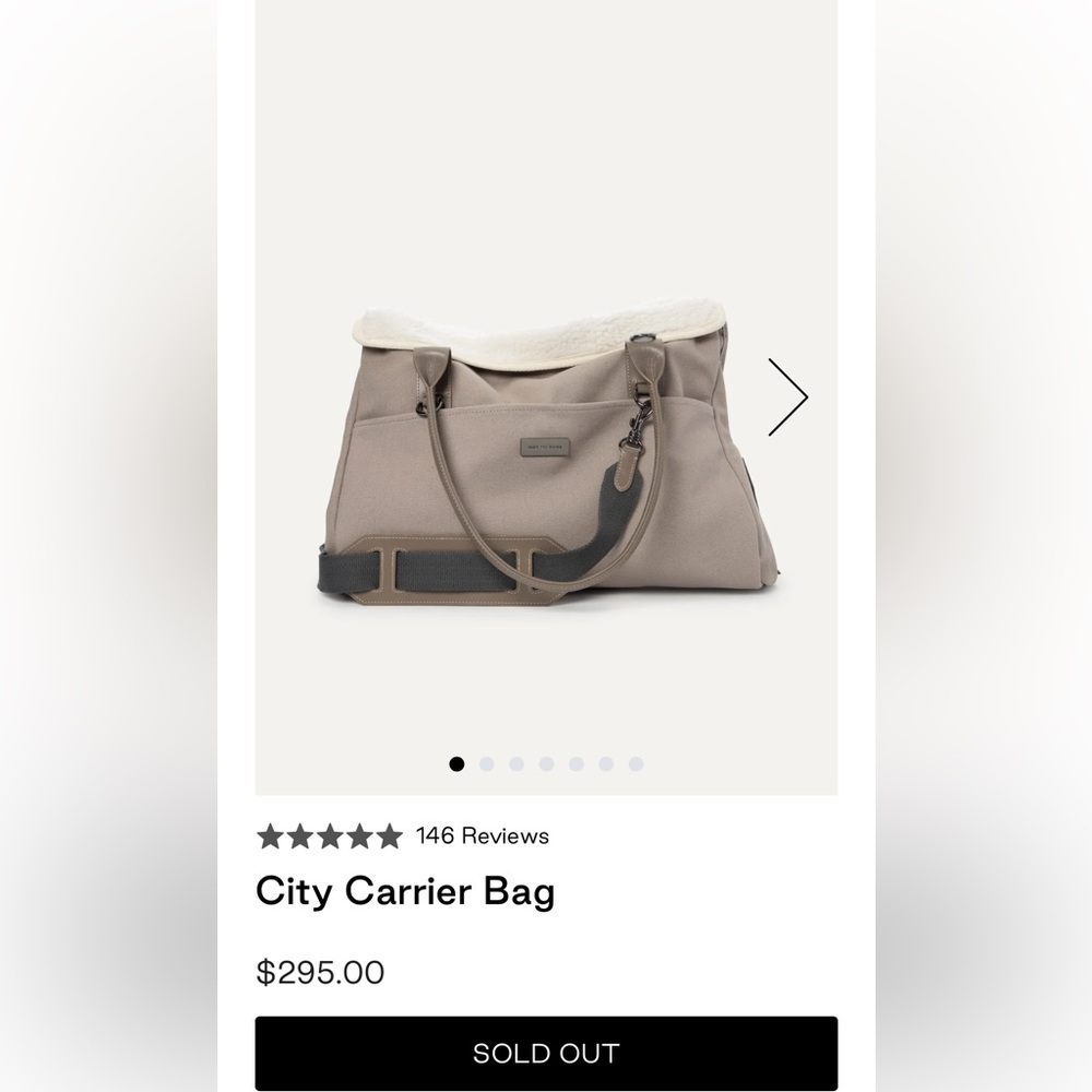 Max Bone City Carrier Bag in Taupe